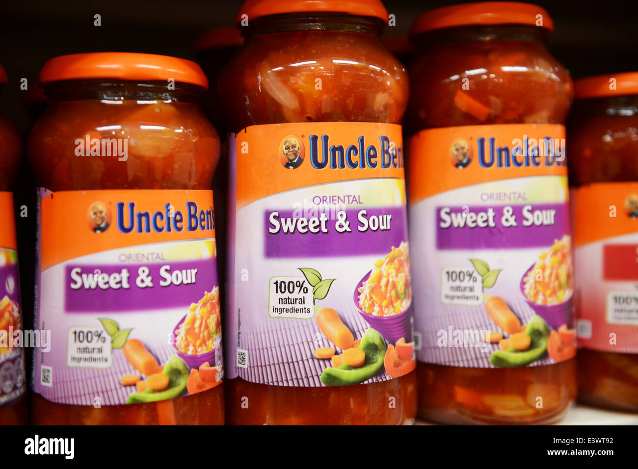 Uncle Bens süß-saurer Soße Stockfotografie - Alamy