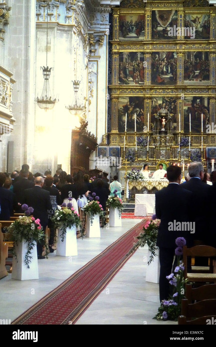 Hochzeit-Gemeinde - San Giorgio Modica Stockfoto