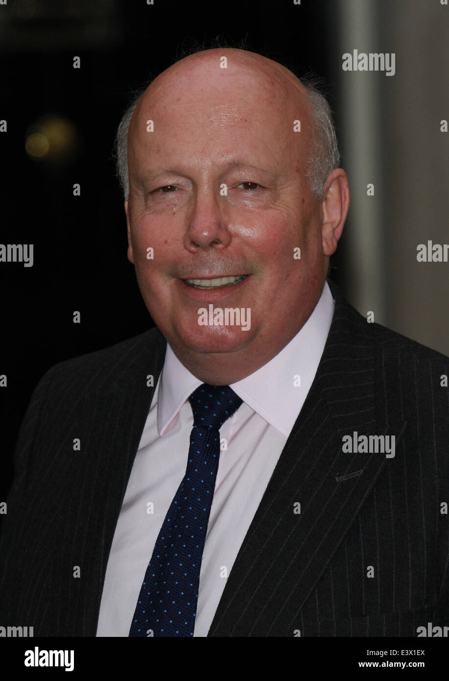 London, UK, 30. Juni 2014. Julian Fellowes besucht die Best of Britain der Kreativwirtschaft Rezeption in 10 Downing street Stockfoto