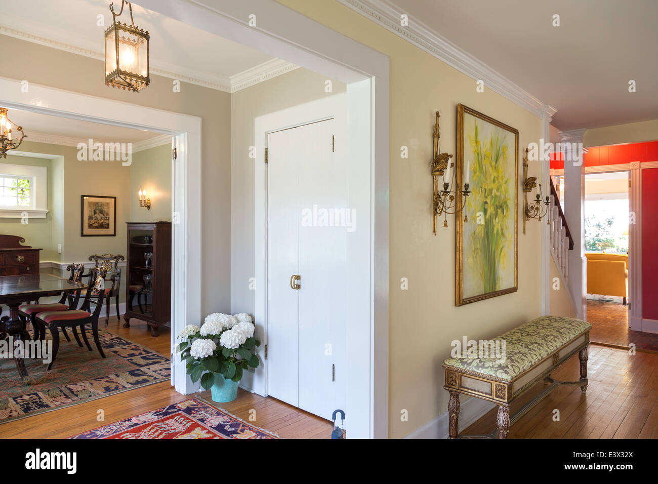 Wohn Home Interior, USA Stockfoto