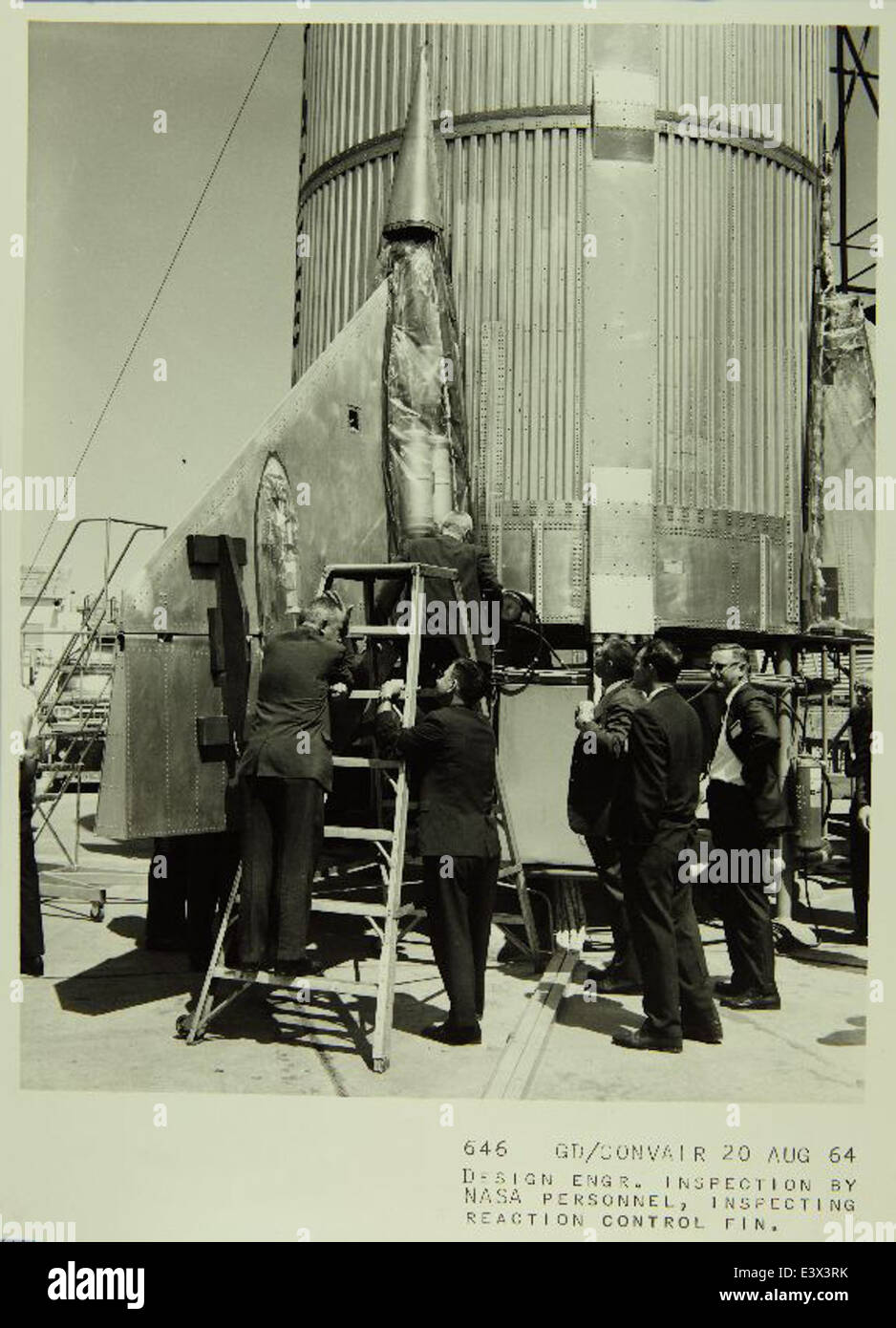 Das Projekt Convair/General Dynamics Atlas Lifting Body war Teil der frühen NASA-Entwicklung von Raumfahrzeugen. Little Joe II war ein Testfahrzeug, das die Bedingungen für die Atlas Trägerrakete simulierte. Das Projekt spielte eine wichtige Rolle bei der Förderung des Verständnisses der NASA über bemannte Raumfahrt während der ersten Jahre des Weltraumrennens. Stockfoto