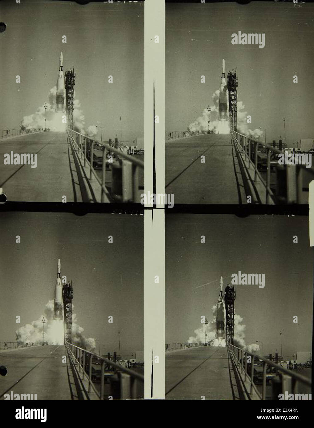 Die Convair/General Dynamics Atlas-Rakete in Verbindung mit der Ranger-Raumsonde war ein bedeutender Erfolg in der Luft- und Raumfahrt der USA. Die Zusammenarbeit trug dazu bei, die Bemühungen um die Weltraumforschung in den 1960er Jahren voranzutreiben Stockfoto