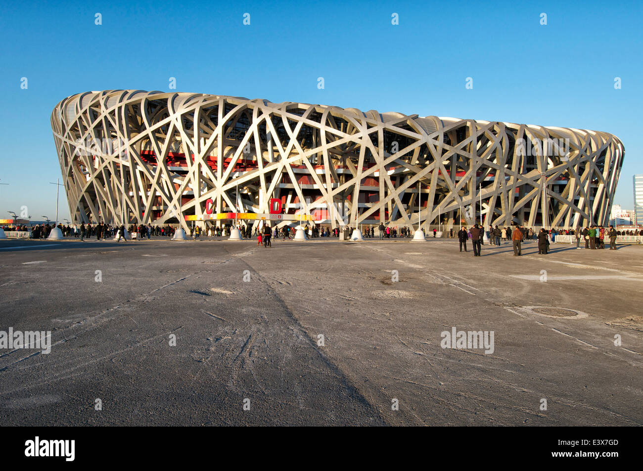 Beijing National Stadium Vogelnest Stockfoto