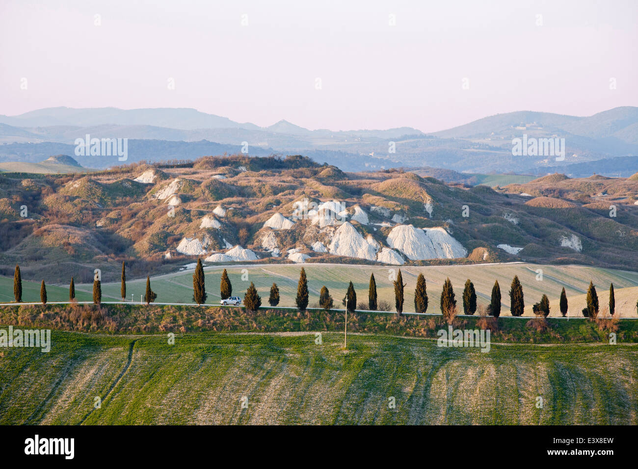 Landschaft, Kreta Senesi, Siena, Toskana, Italien, Europa Stockfoto