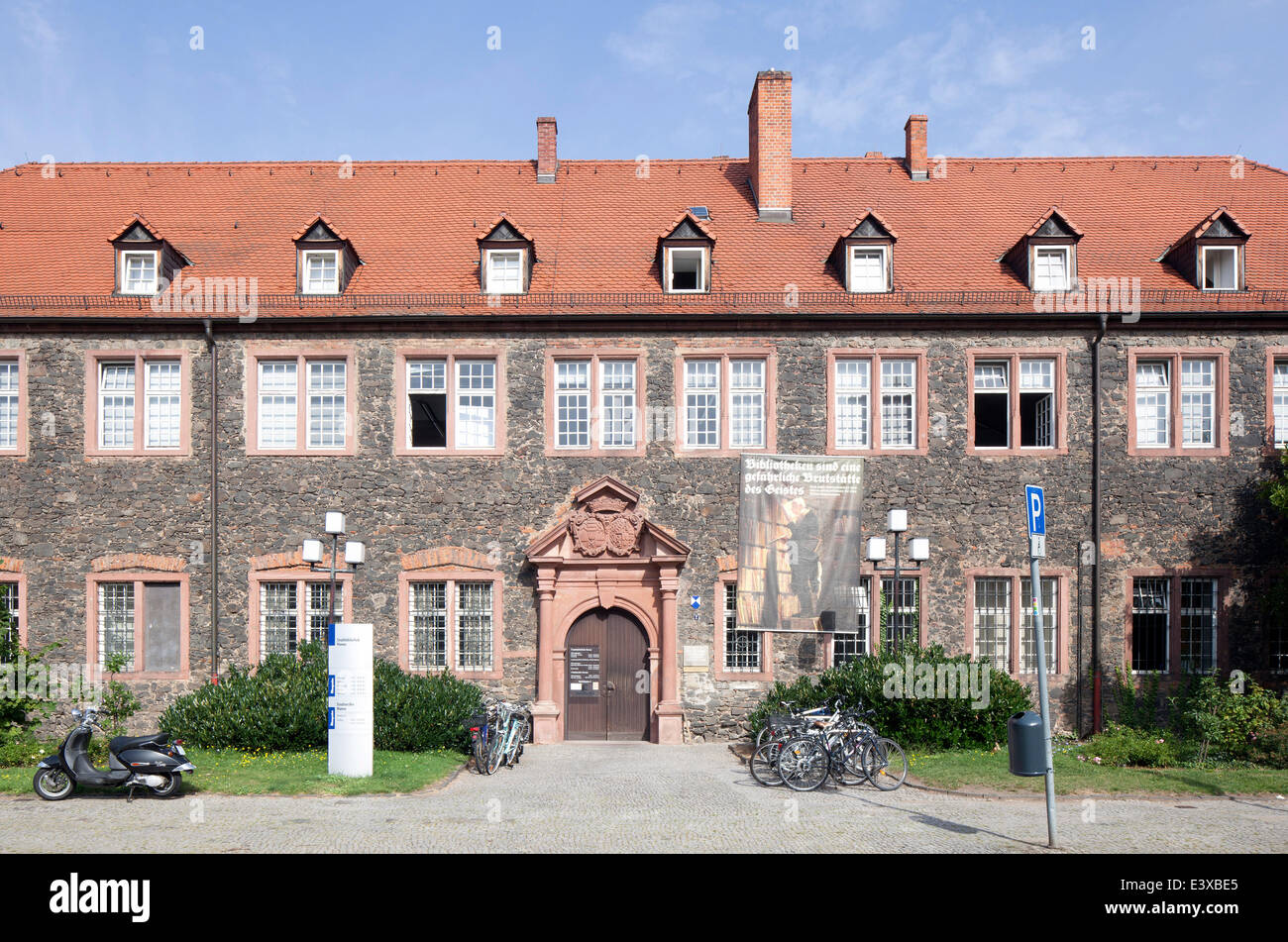 Kanzleibau, ehemalige Regierungsgebäude, jetzt Stadtbibliothek und Stadtarchiv, Hanau, Hessen, Deutschland Stockfoto
