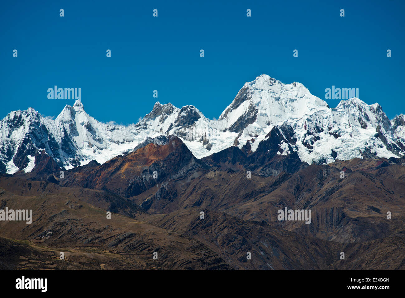 Cordillera Huayhuash Gebirge, Anden, Nord-Peru, Peru Stockfoto