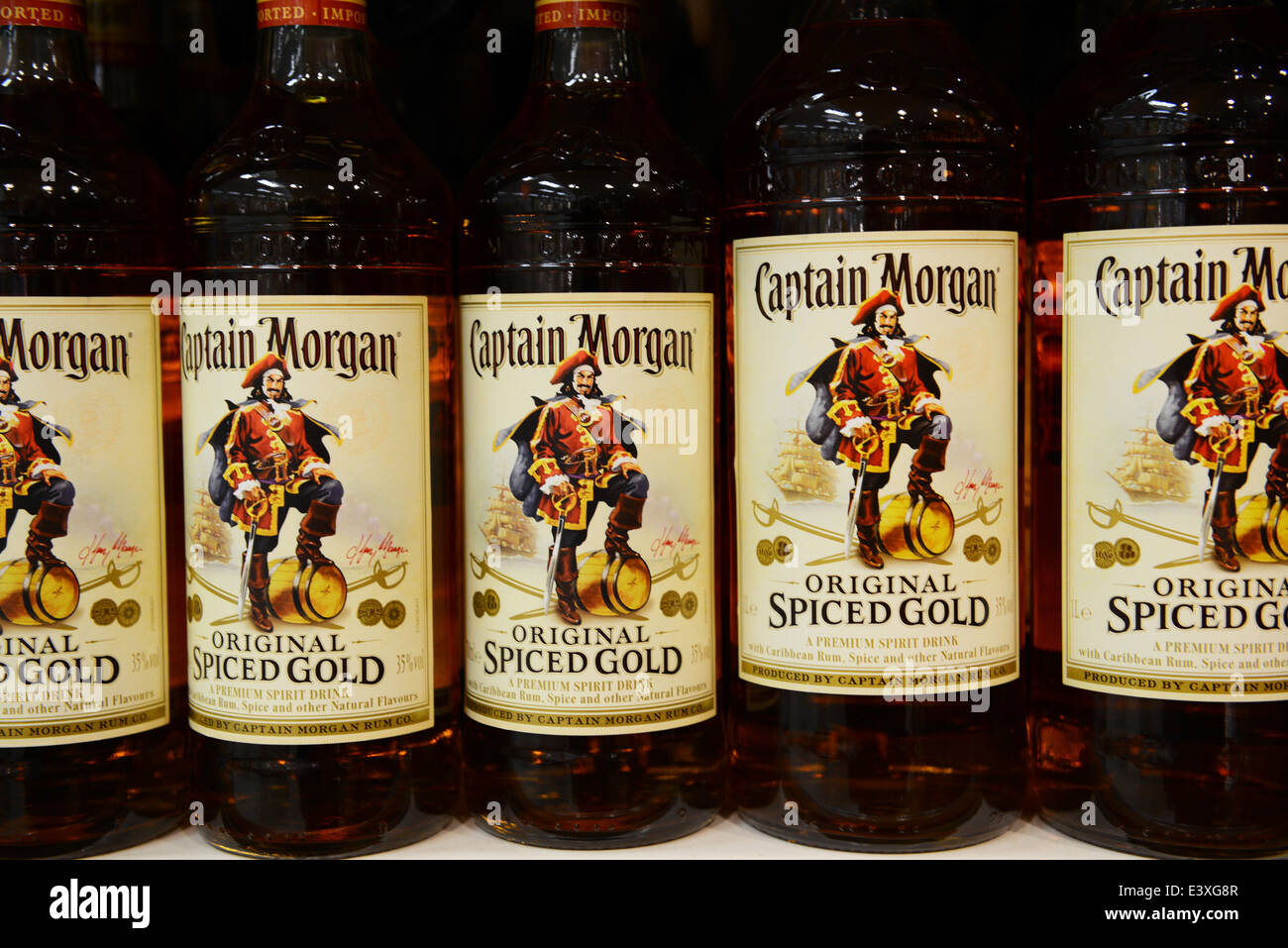 Captain Morgan Spiced Rum Stockfoto