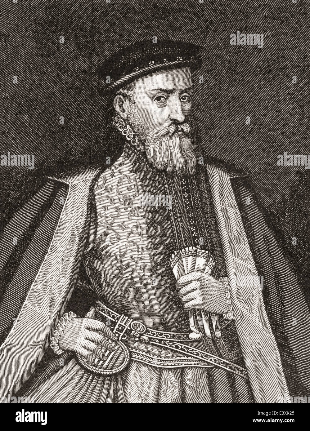 Sir Thomas Gresham, c. 1519 –1579, alias Thomas Gresham der ältere. Englischer Kaufmann und Finanzier. Stockfoto