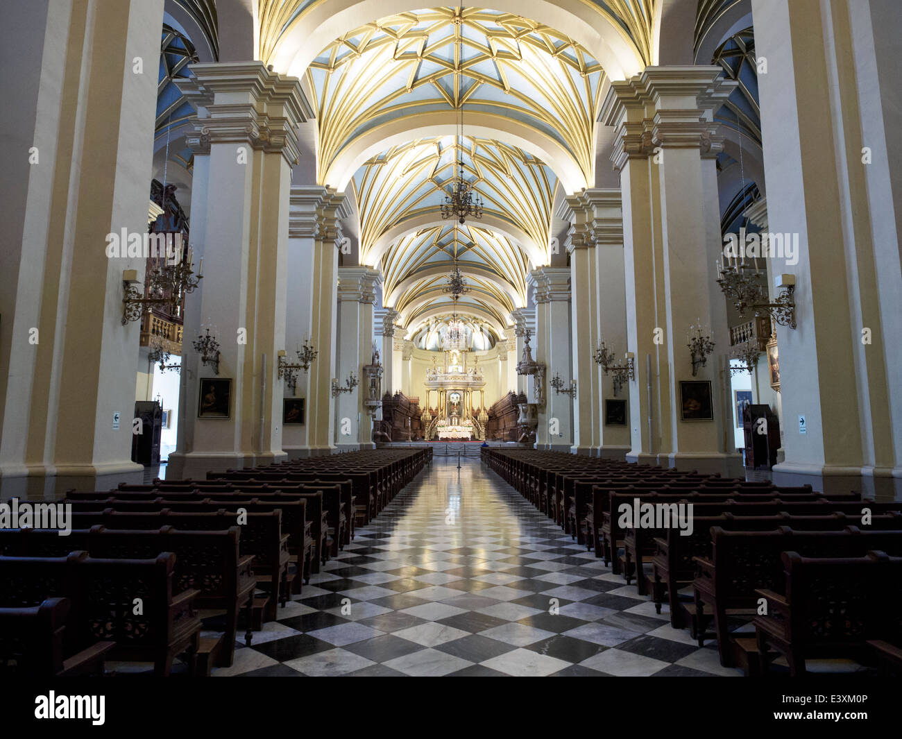 Die Basilika Kathedrale von Lima - Peru Stockfoto