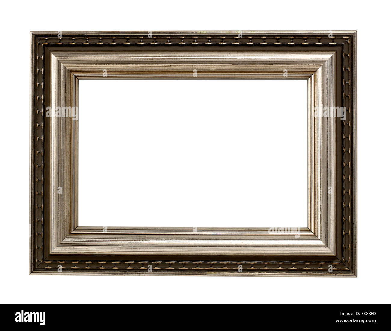 Schwarz und Silber-Bilderrahmen Stockfoto