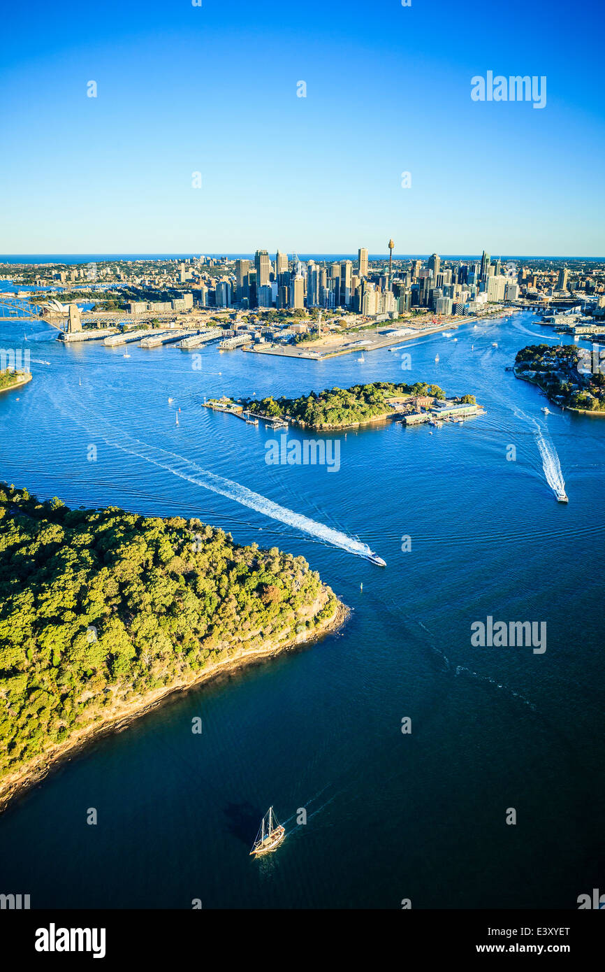 Luftaufnahme der Stadt Sydney, Sydney, New South Wales, Australien Stockfoto