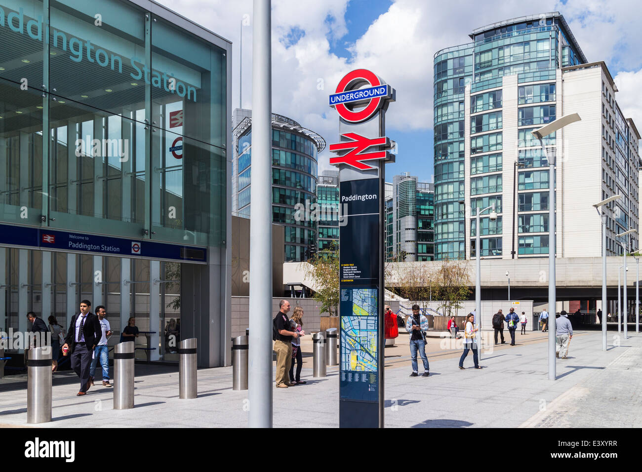 Paddington Stattion Eingang-London Stockfoto