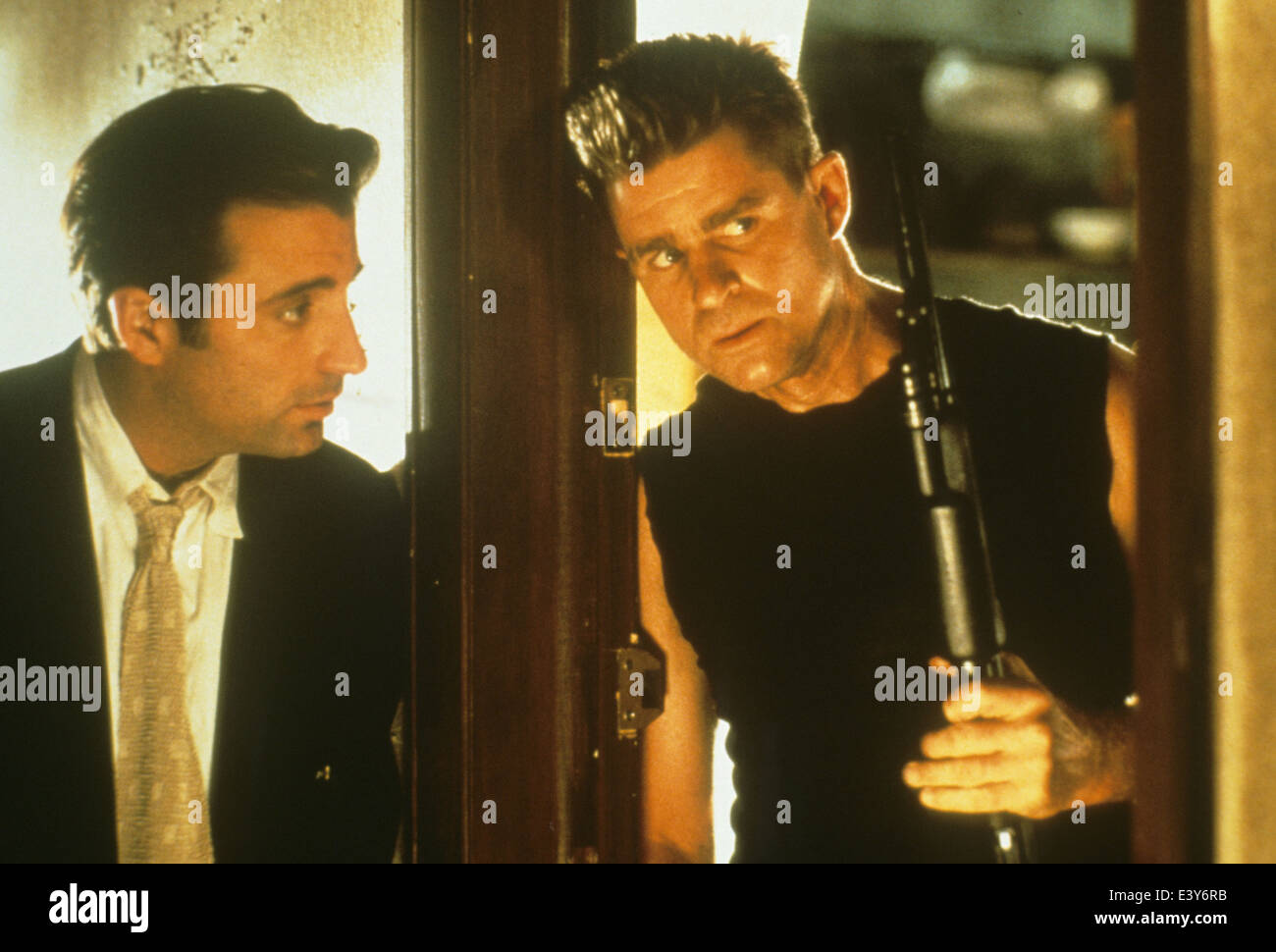 Dinge zu tun IN DENVER Wenn man tot 1995 Miramax Film mit Andy Garcia auf der linken Seite und Treat Williams Stockfoto