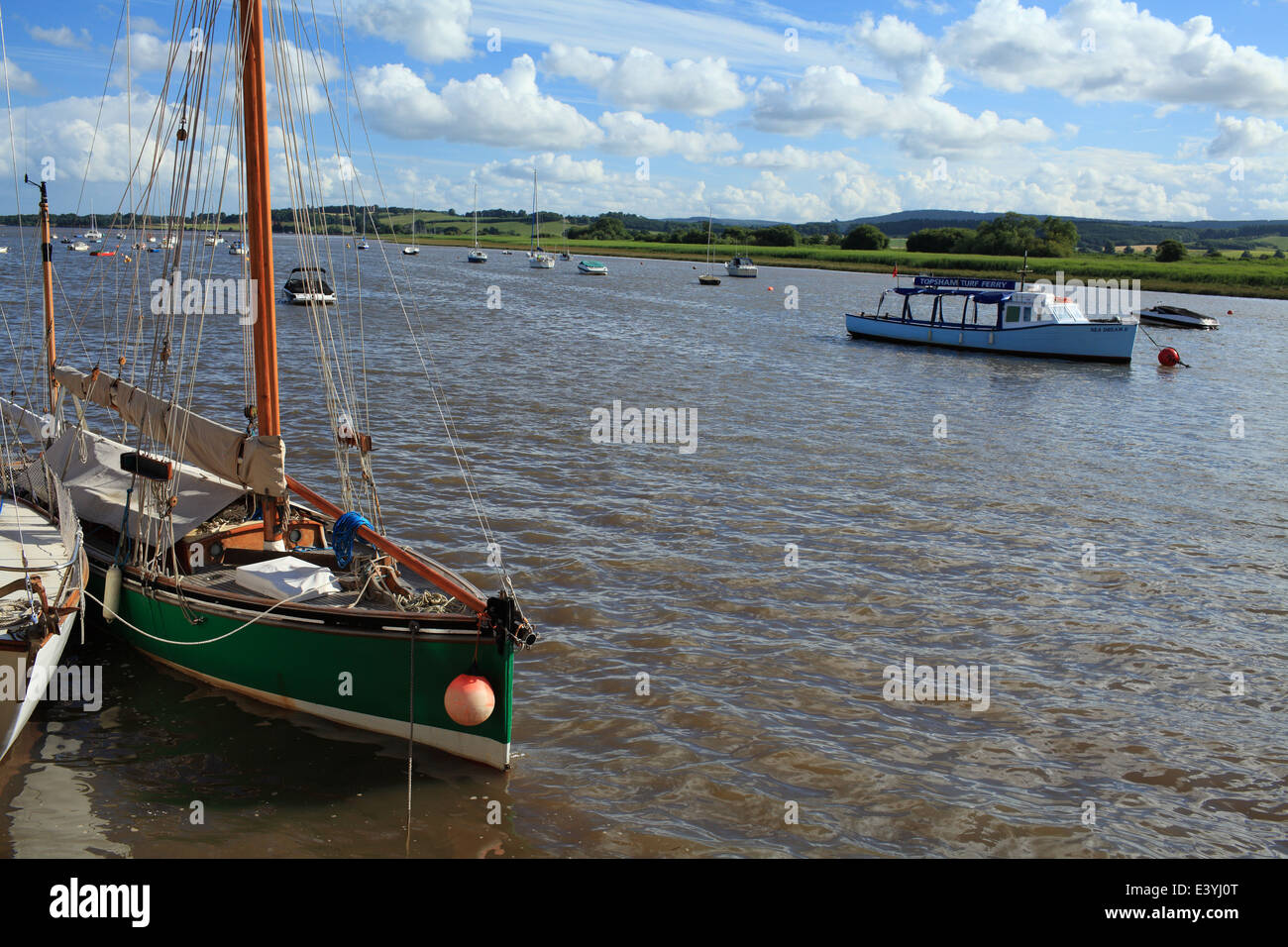Topsham Waterfront, Devon, England, UK Stockfoto