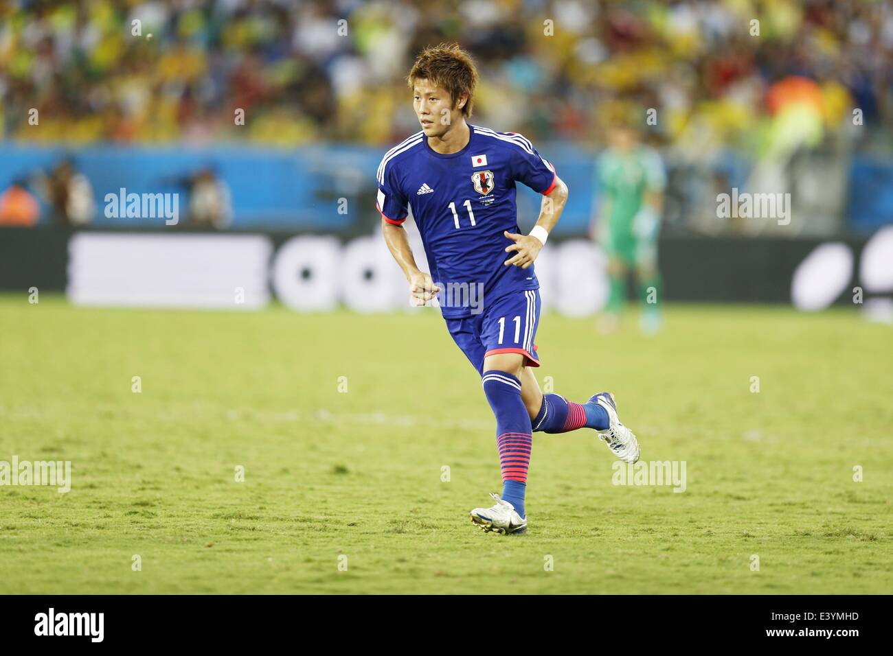 Cuiaba, Brasilien. 24. Juni 2014. Yoichiro Kakitani (JPN) Fußball: FIFA World Cup Brasilien 2014 Gruppe C match zwischen Japan 1-4 Kolumbien bei der Arena Pantanal in Cuiaba, Brasilien. © AFLO/Alamy Live-Nachrichten Stockfoto