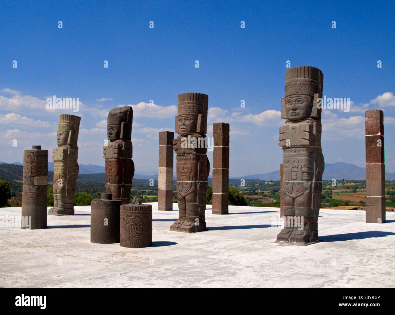 Palacio de Quetzalcóatl, Zona Arqueológica de Tula, Hidalgo, Mexiko Stockfoto