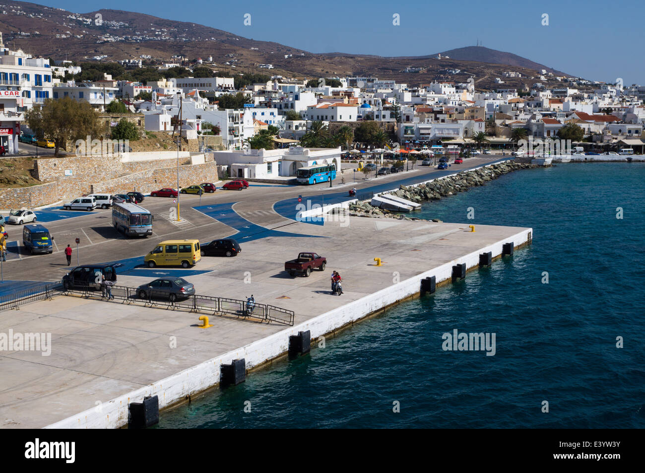 Hafen von Tinos Insel, Griechenland Stockfoto