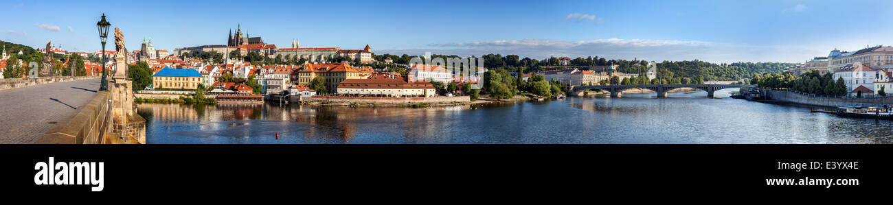 Panoramablick auf Prag, Tschechische Republik. Stockfoto