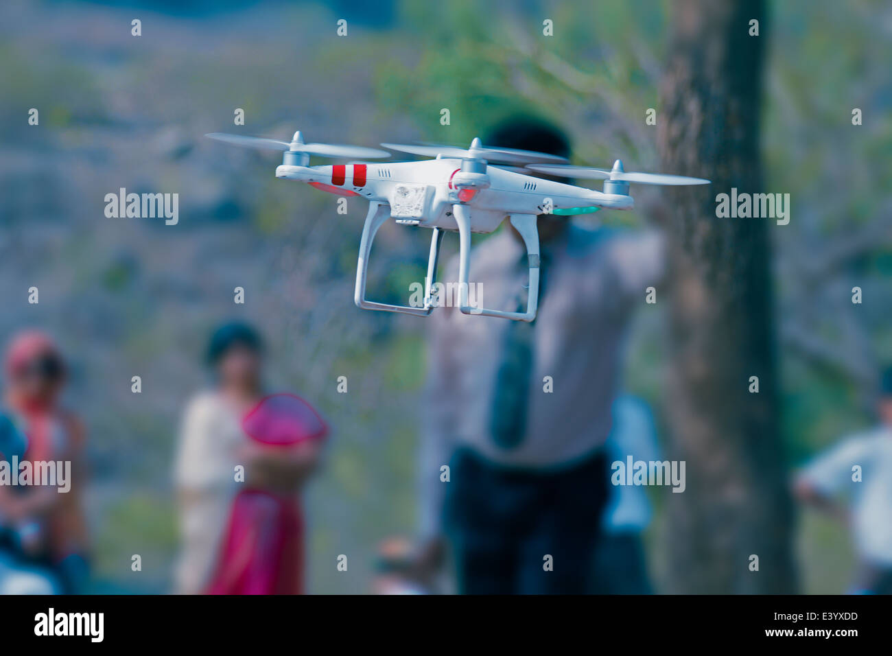 Drohne Hubschrauber Stockfoto