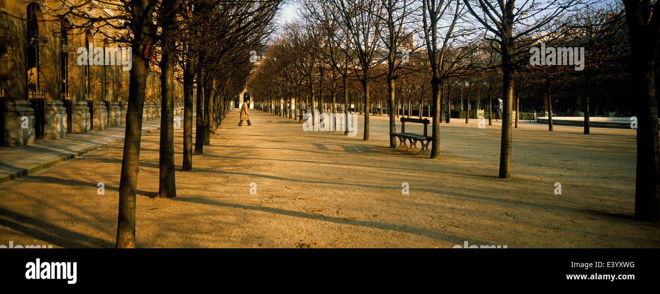 Die Gärten des Palais Royal in Paris 1e arrondissement Stockfoto