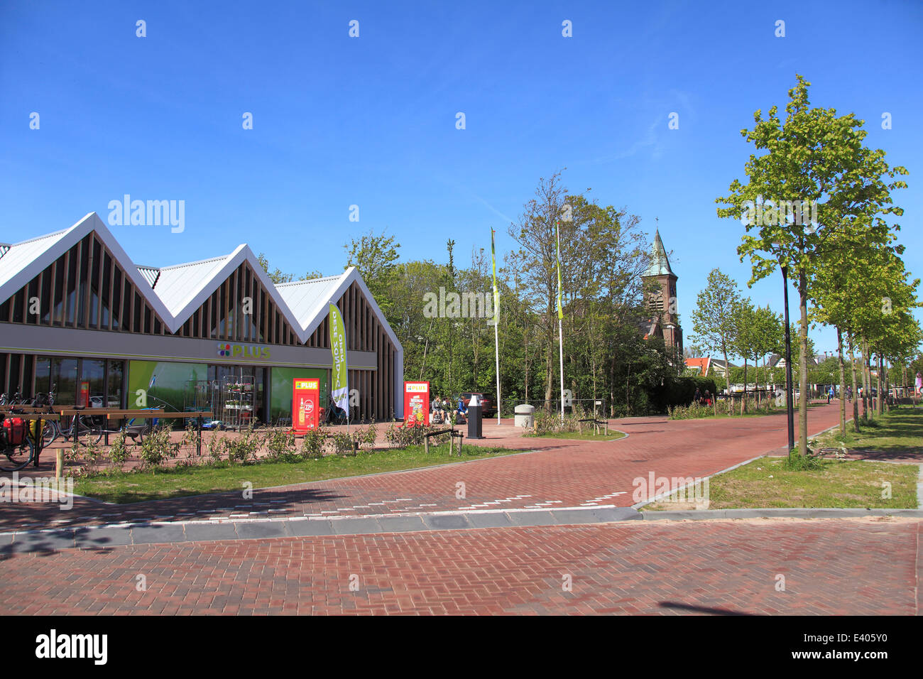Supermarkt, De Cocksdorp, Texel, Niederlande | Supermarkt, De Cocksdorp, Texel, Niederlande Stockfoto
