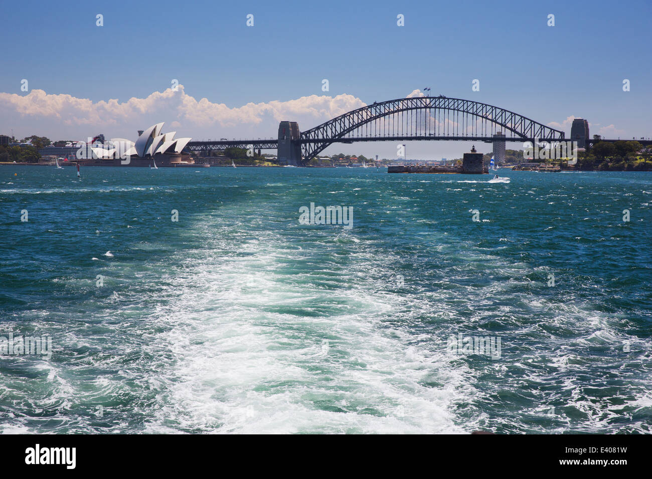 Sydney Harbour für verlassen männlich Stockfoto