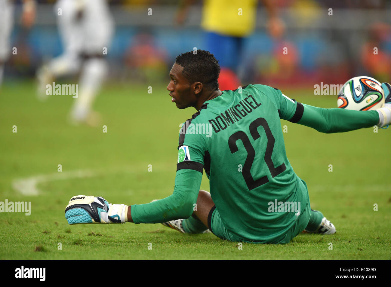 Alexander Dominguez (ECU), 25. Juni 2014 - Fußball / Fußball: FIFA World Cup Brasilien 2014 Gruppe E Match zwischen Ecuador 0: 0 Frankreich am Estadio Do Maracana-Stadion in Rio De Janeiro, Brasilien. (Foto von Fernost Presse/AFLO) Stockfoto