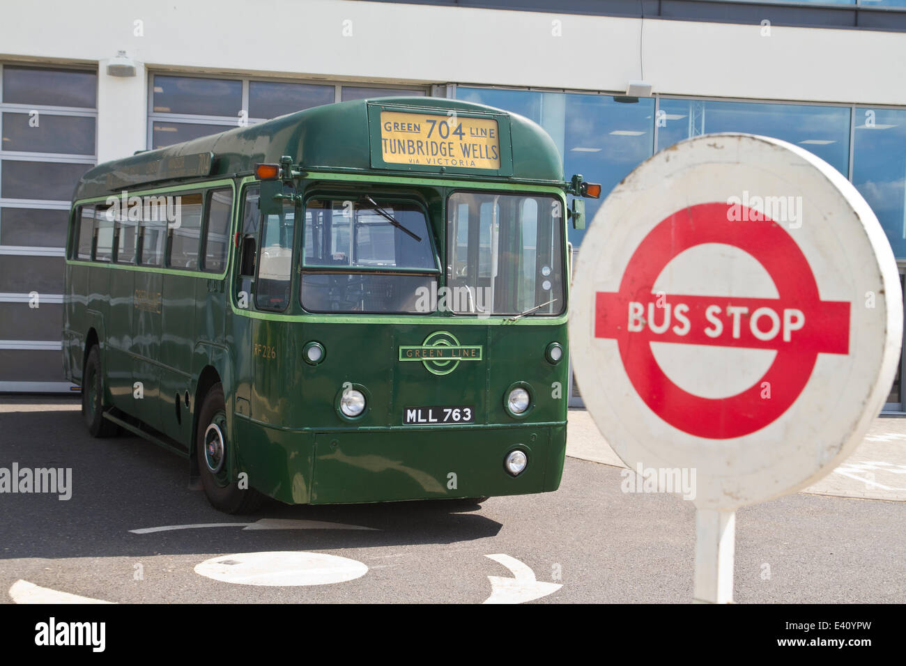 Vollständig restauriert 1952 AEC Regal IV Greenline bus Stockfoto