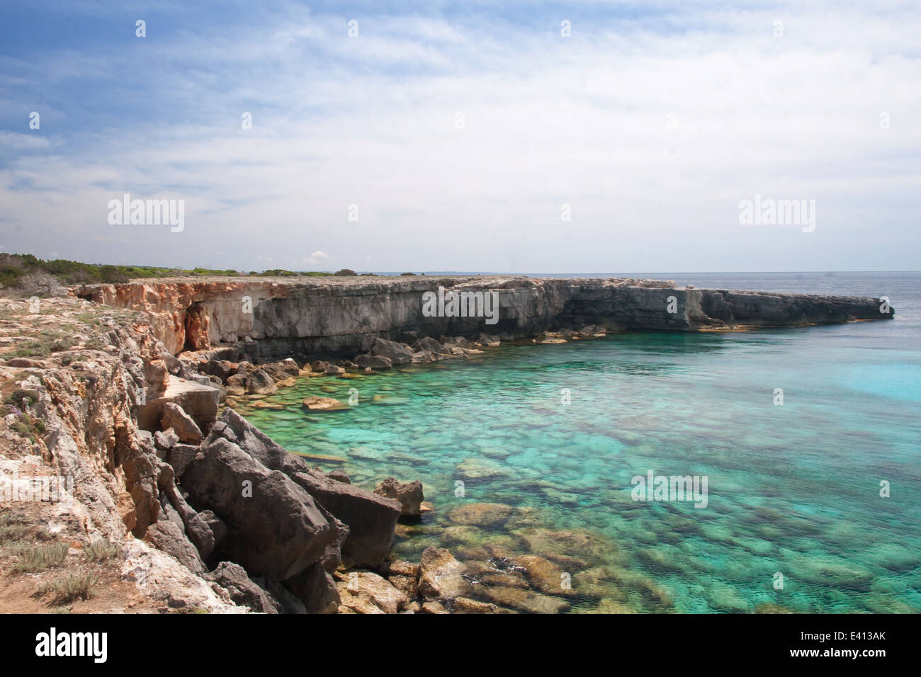 Cami de Cavalls Küstenweg, Menorca Stockfoto