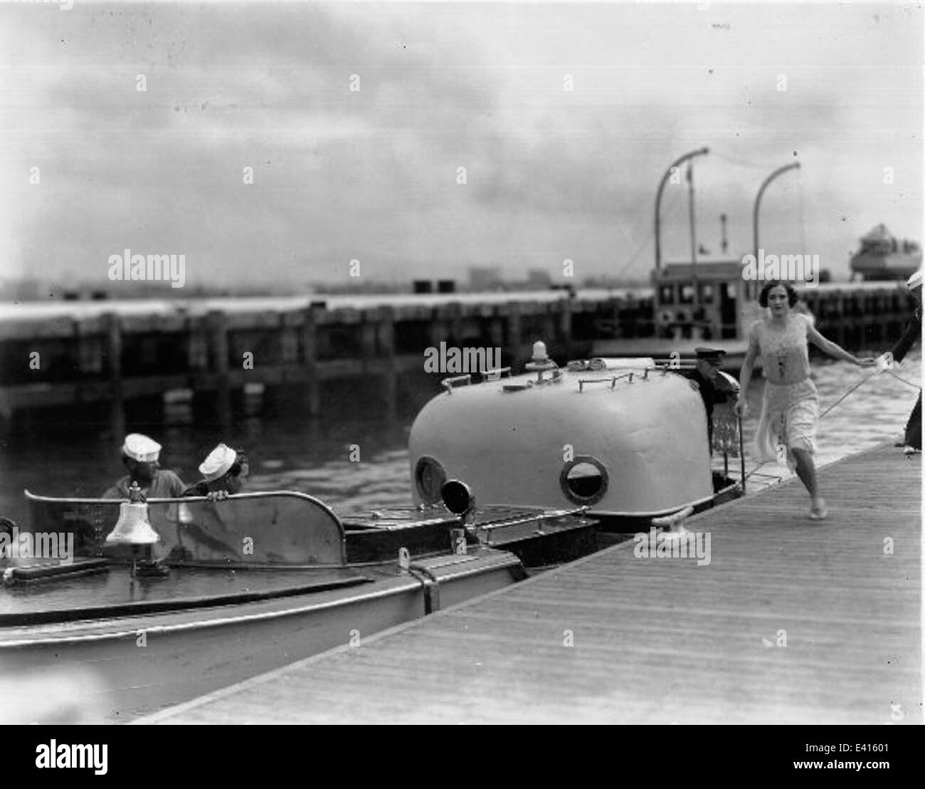 Ein Foto eines Stummfilmstars, aufgenommen in San Diego, das einen Moment aus der frühen Zeit des Films und der Geschichte Hollywoods einfängt. Stockfoto