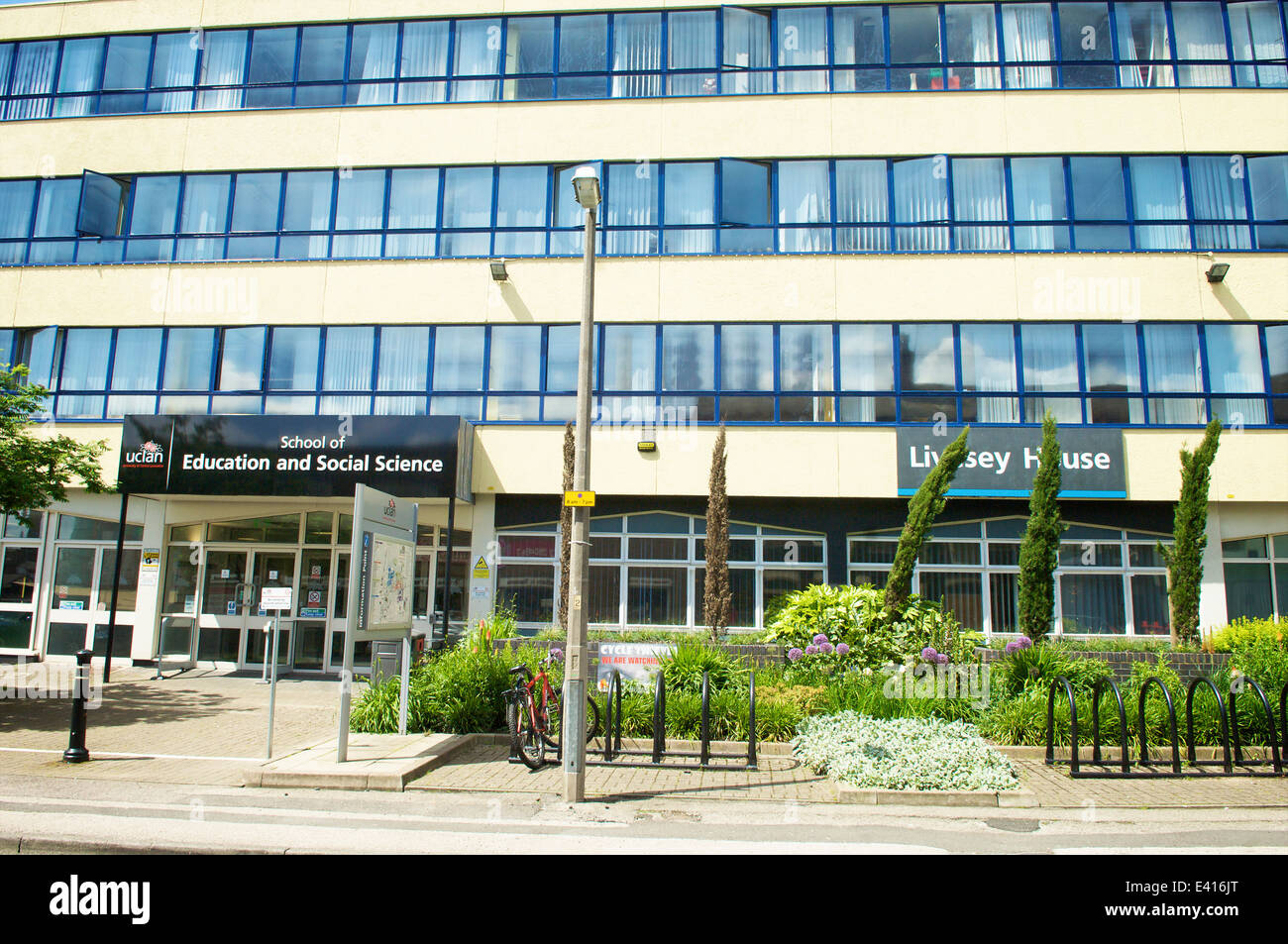 University of Central Lancashire Schule Bildungs-und Sozialwissenschaften an Preston Stockfoto