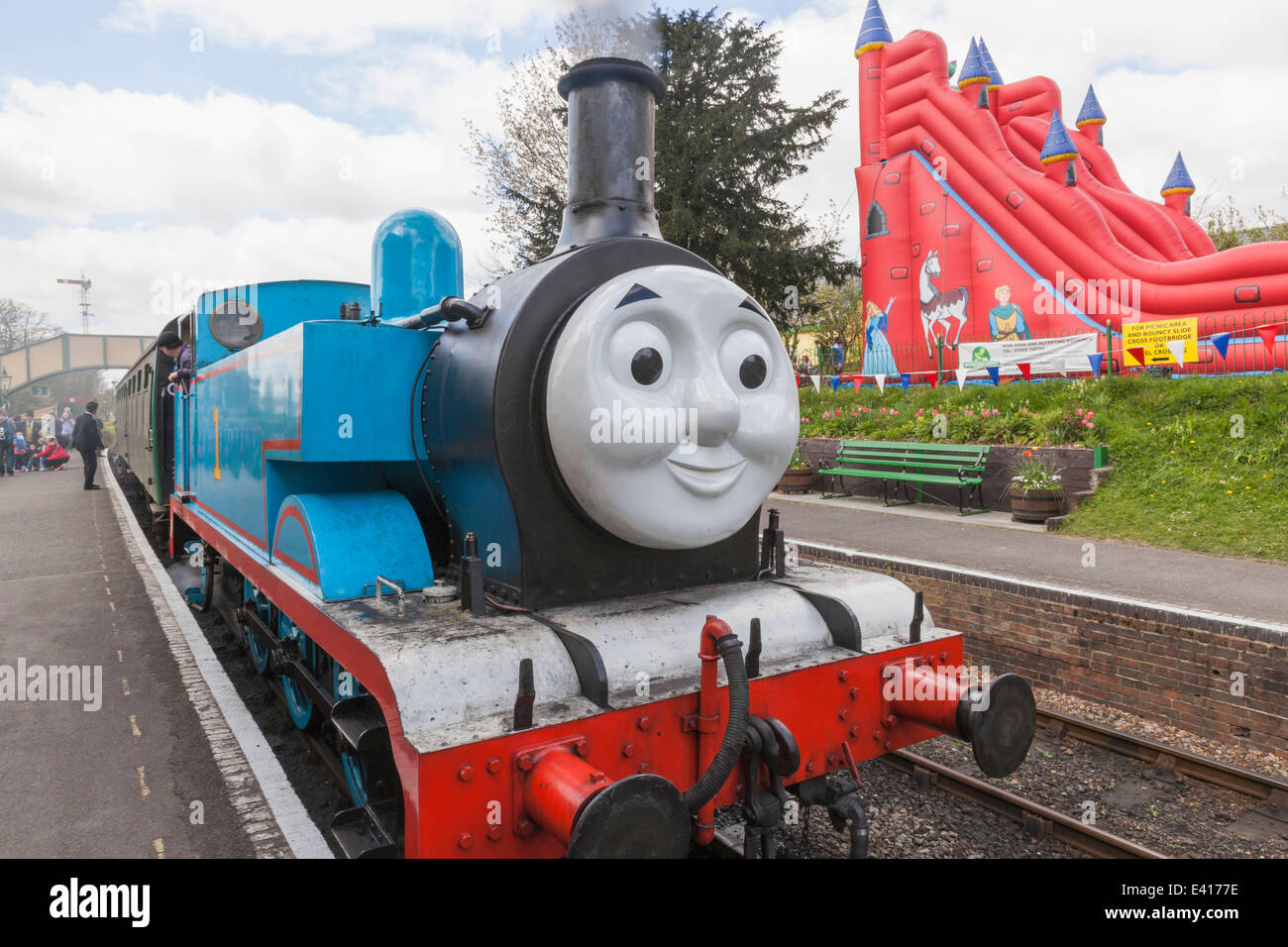 England, Hampshire, Ropely Erbe Bahnhof, Thomas the Tank Engine Stockfoto