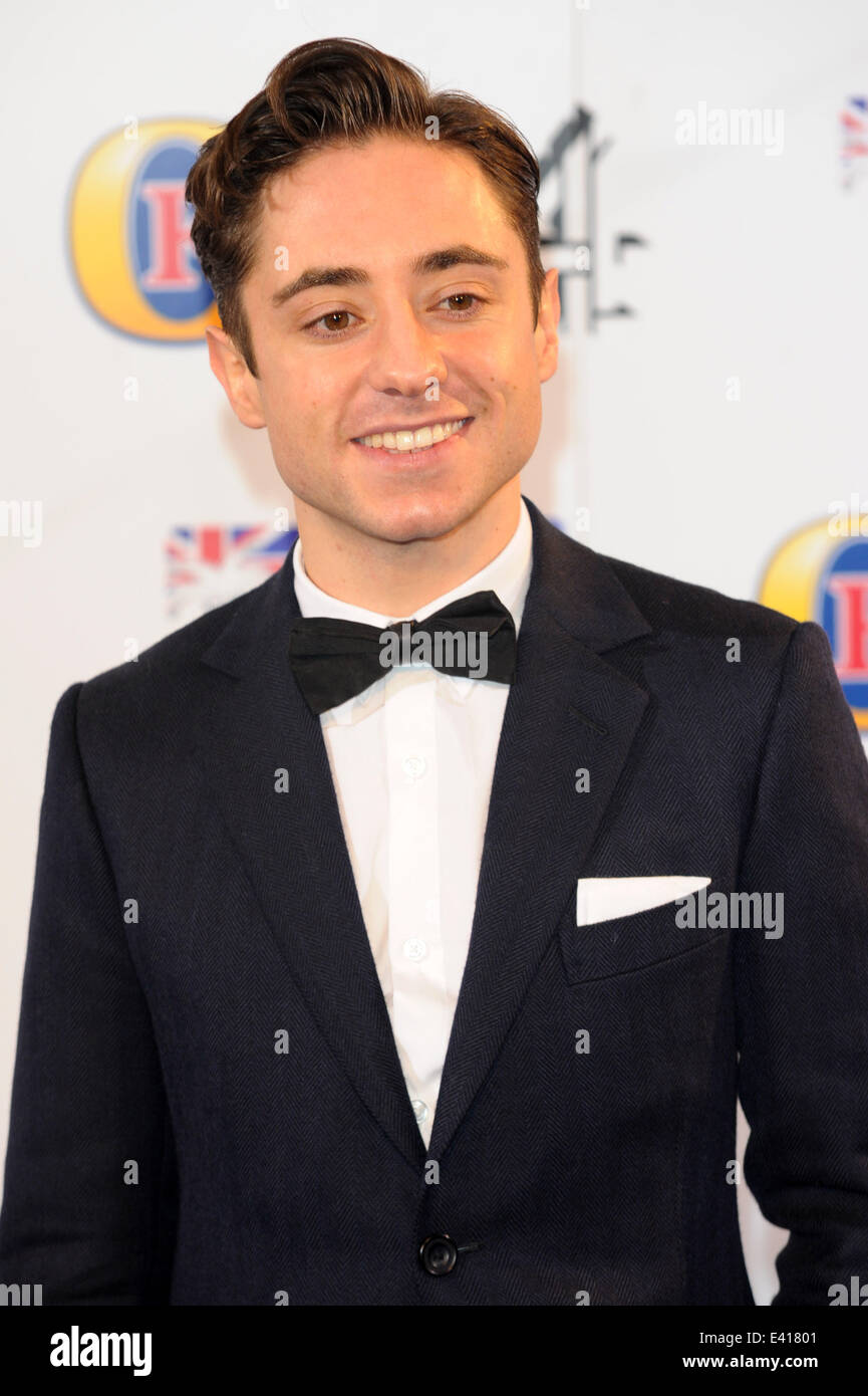 British Comedy Awards 2013 bei Brunnen Studio - Ankünfte mit: Ryan Sampson wo: London, Vereinigtes Königreich bei: 12. Dezember 2013 Stockfoto