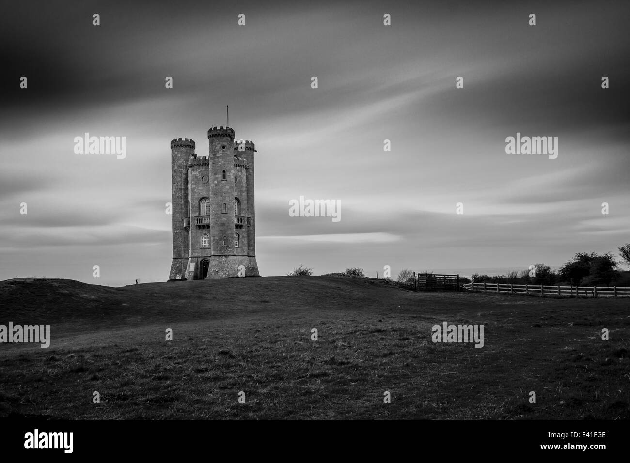 Broadway Tower, eine Torheit befindet sich auf dem Broadway Hill in Worcestershire, UK Stockfoto