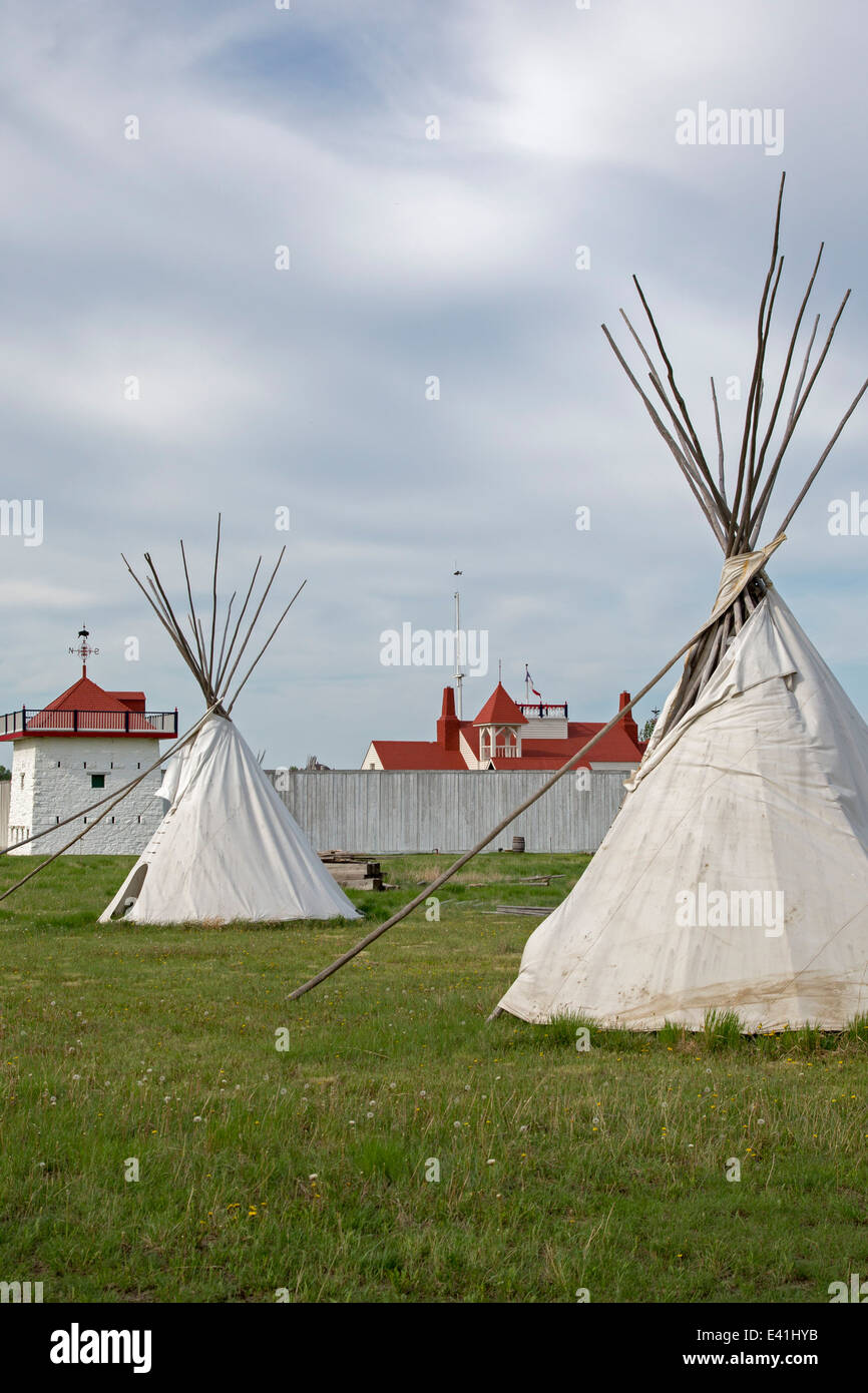 Fort Union Handelsposten National Historic Site. Stockfoto