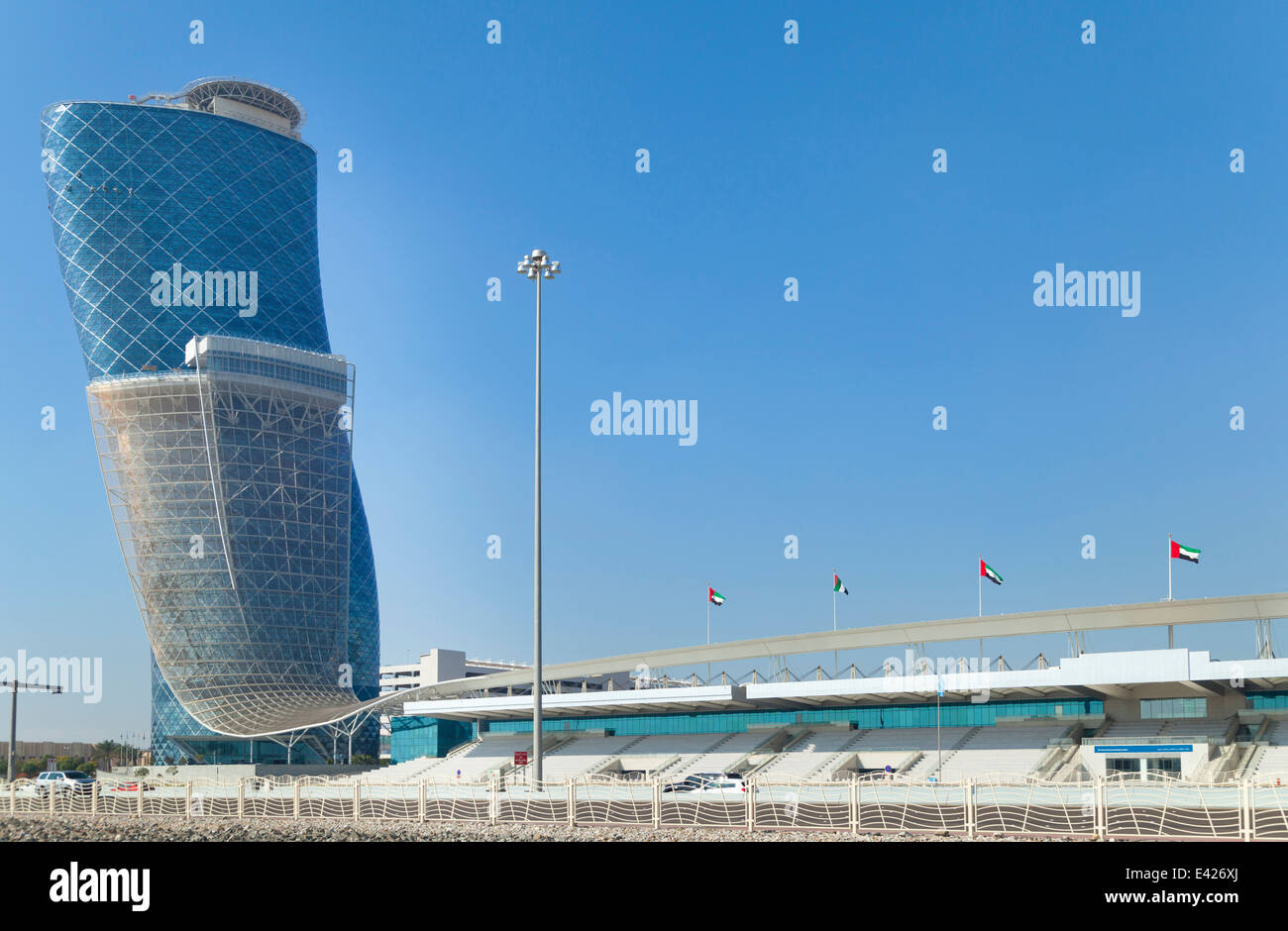 Nationalen Ausstellungen Center in Abu Dhabi, Vereinigte Arabische Emirate Stockfoto