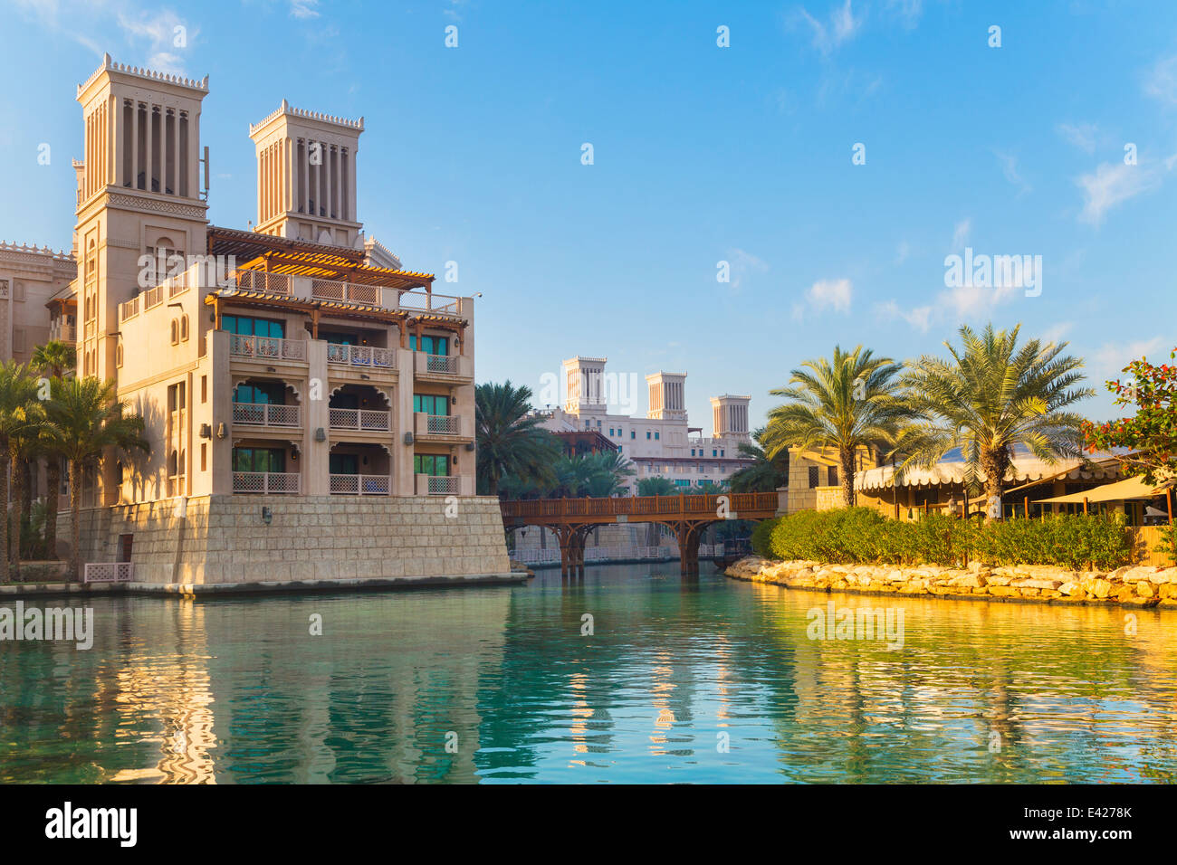 Madinat Jumeirah, Dubai, Vereinigte Arabische Emirate Stockfoto