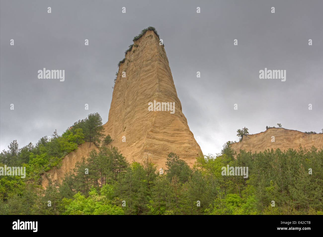 Sandstein-Gebirge in Bulgarien Stockfoto