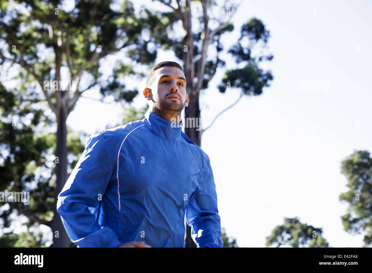 Porträt von männlichen jogger Stockfoto