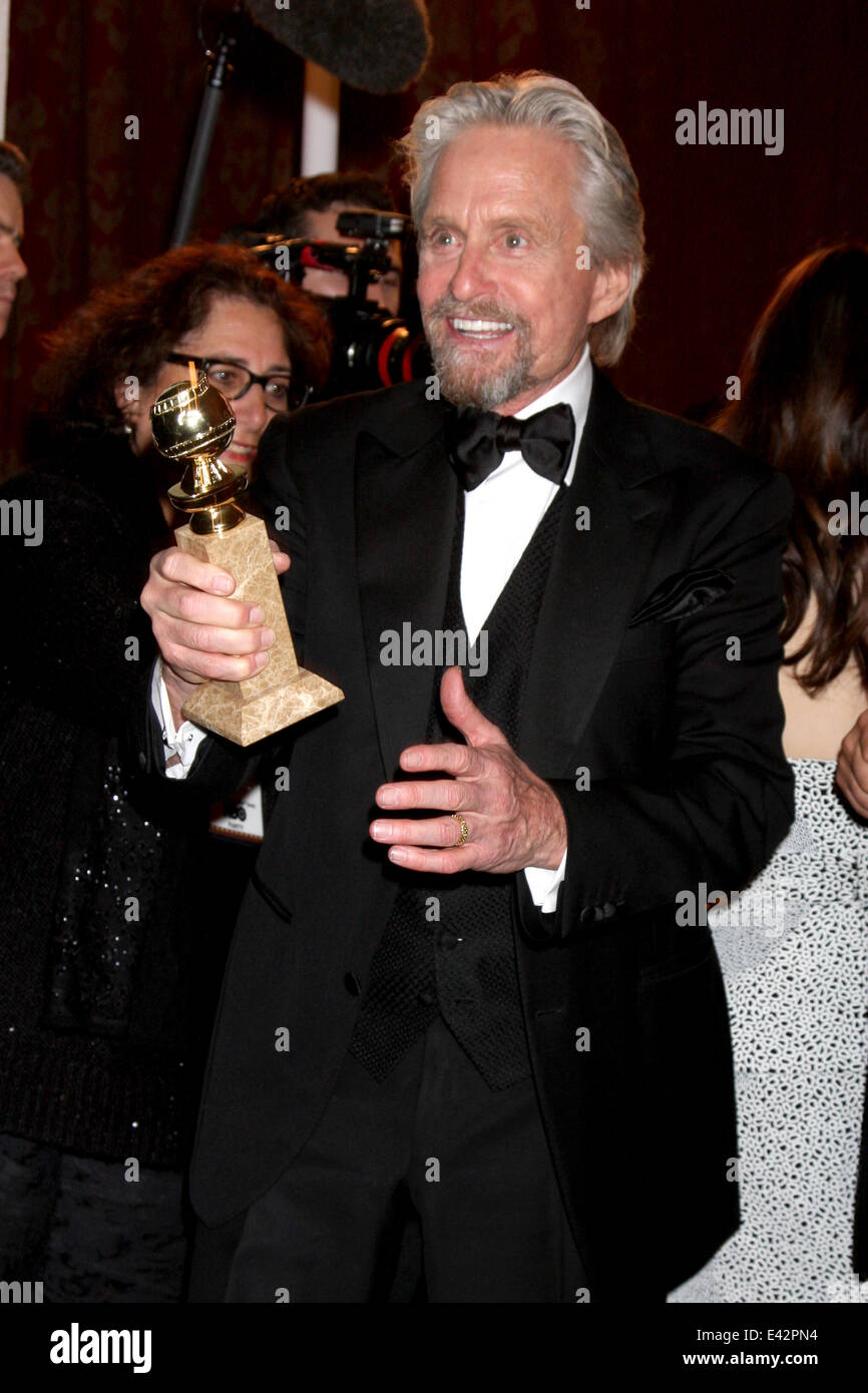 HBO Golden Globe Awards 2014 nach Party statt um Circa 55 - Red Carpet Ankünfte Featuring: Michael Douglas Where: Beverly Hills, Kalifornien, USA bei: 12. Januar 2014 Stockfoto