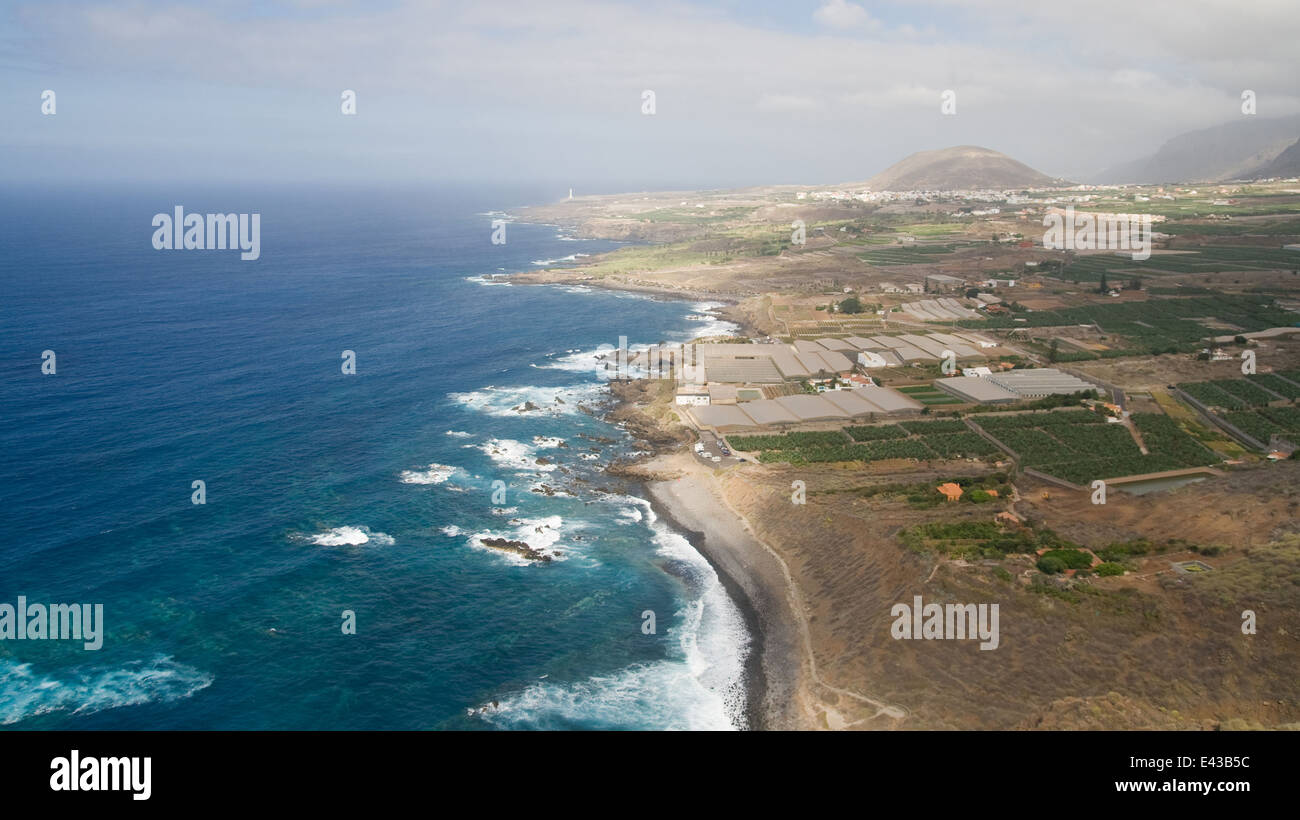 Küste von Buenavista del Norte im Nordwesten von Teneriffa, Kanarische Inseln. Stockfoto