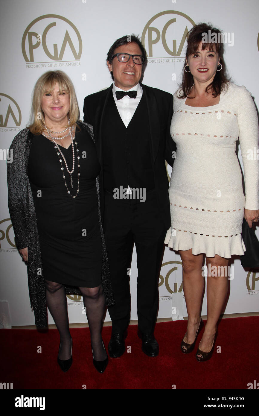 Die 25. jährliche Produzent-Zünft von Amerika Awards im Beverly Hilton Hotel mit: Colleen Camp, David O. Russell, Janet Grillo Where: Beverly Hills, Kalifornien, Vereinigte Staaten, wann: 19. Januar 2014 Stockfoto