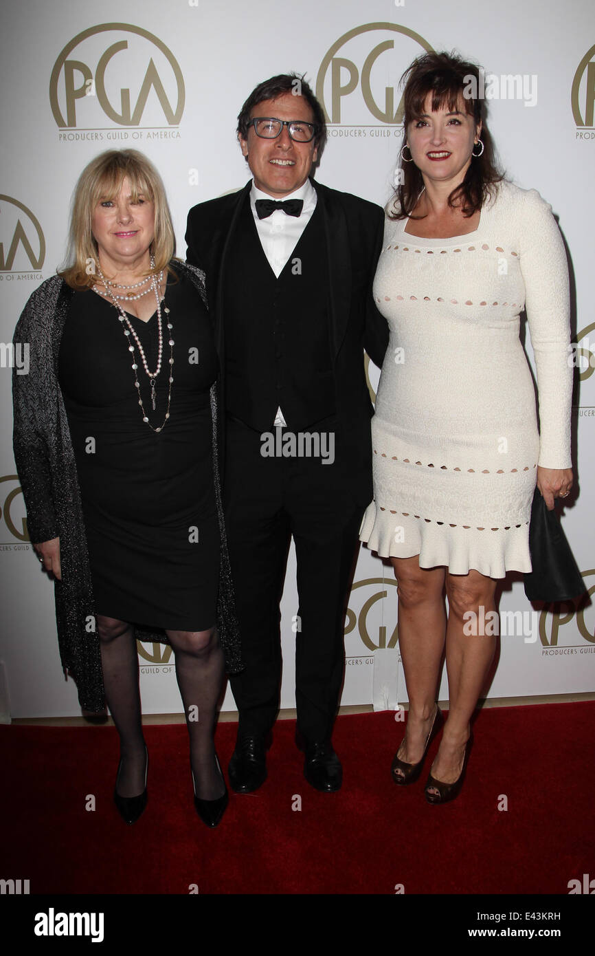 Die 25. jährliche Produzent-Zünft von Amerika Awards im Beverly Hilton Hotel mit: Colleen Camp, David O. Russell, Janet Grillo Where: Beverly Hills, Kalifornien, Vereinigte Staaten, wann: 19. Januar 2014 Stockfoto