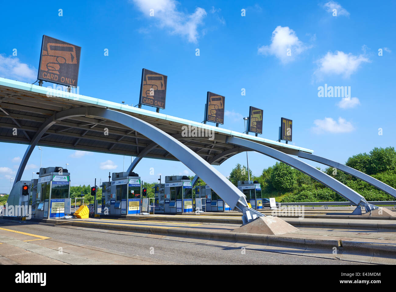 M6 Toll Plaza Great Wyrley Staffordshire UK Stockfoto