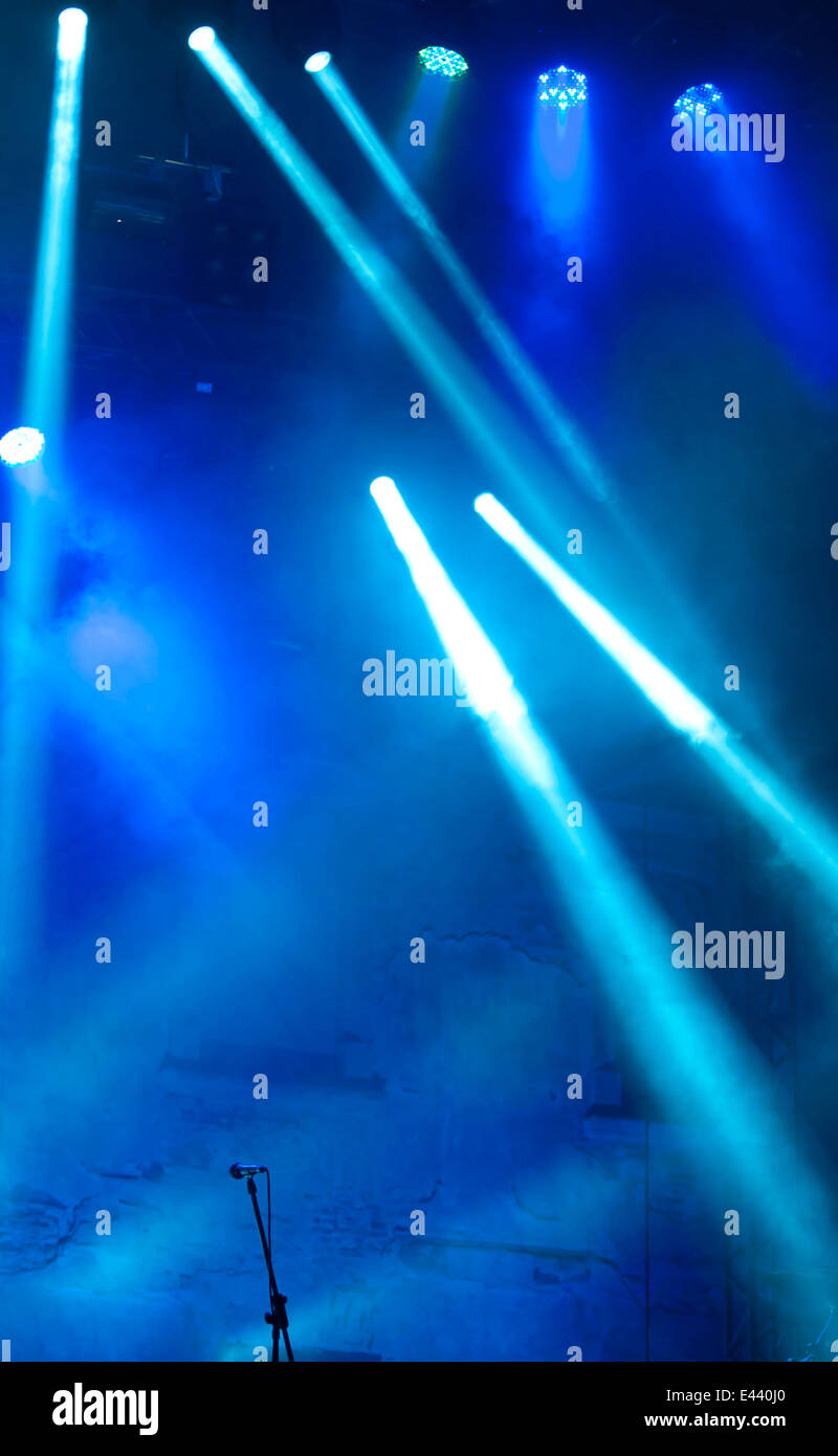 Bühnenbeleuchtung Stockfoto