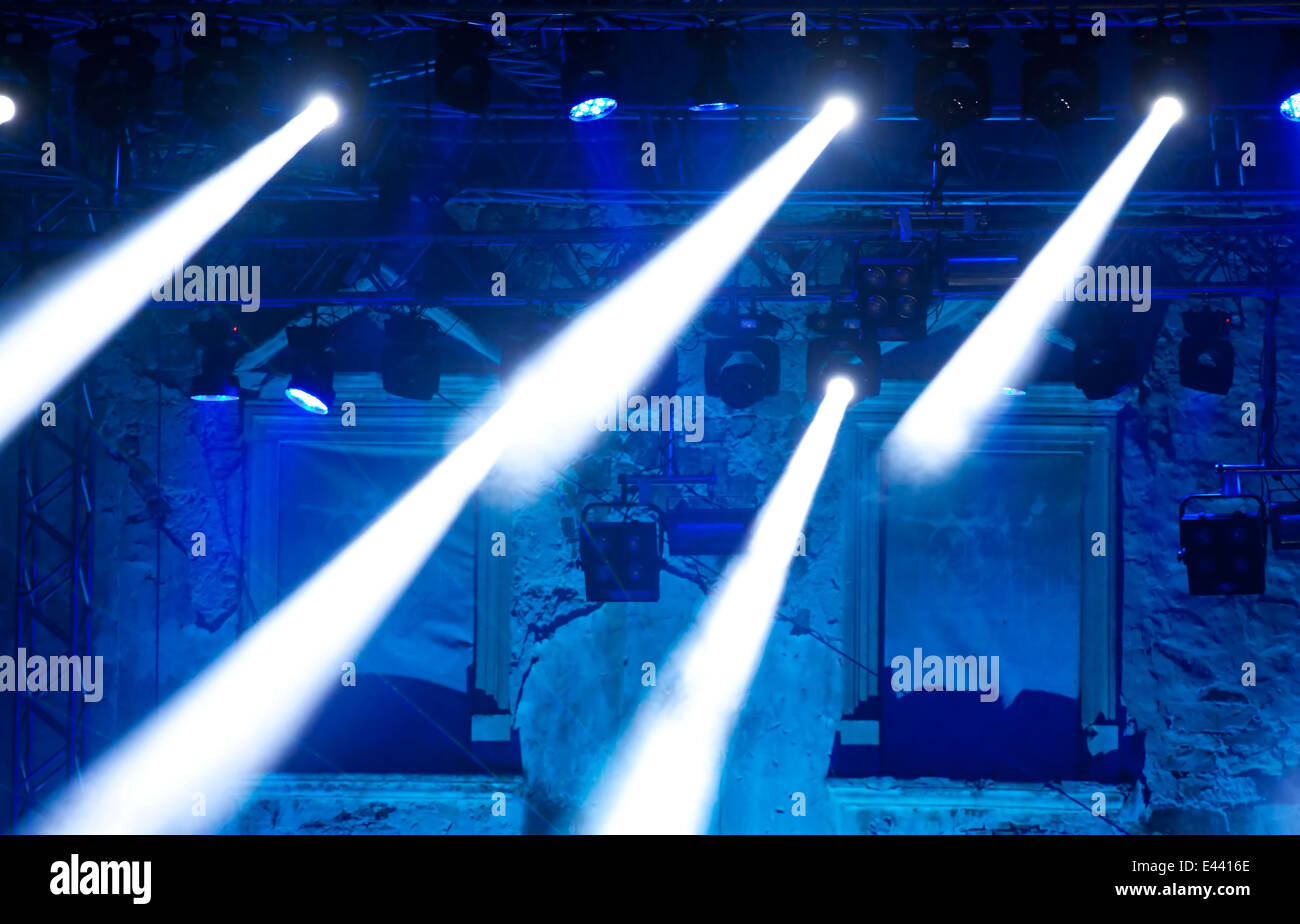 Bühnenbeleuchtung Stockfoto