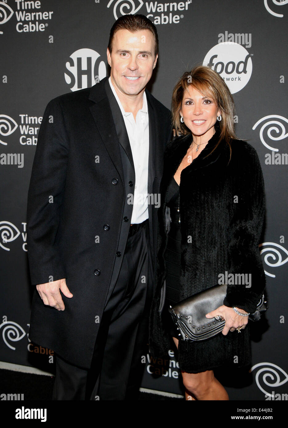 Time Warner Cable, Nahrungsmittelnetz und SHOWTIME bringen die ultimative Erfahrung, NY mit Heckklappe: Bill Romanowski, Jill Romanowski wo: New York, New York, Vereinigte Staaten von Amerika bei: 29. Januar 2014 Stockfoto