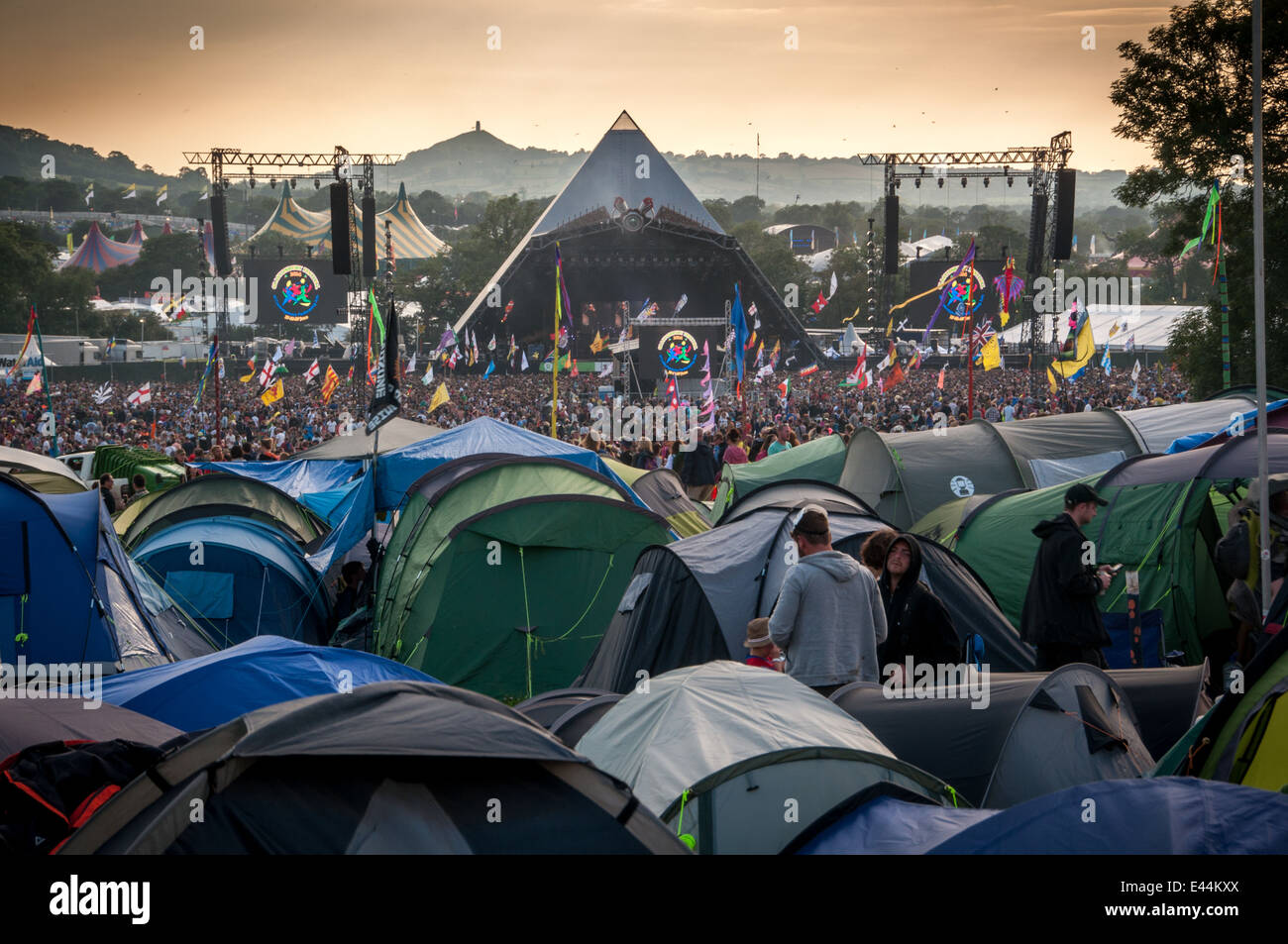 Glastonbury Musikfestival 2014 Stockfoto