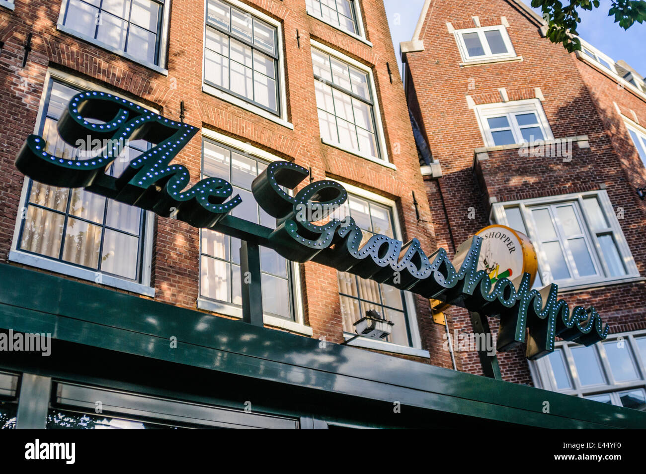 Der Grasshopper-Coffee-Shop, Amsterdam Stockfoto