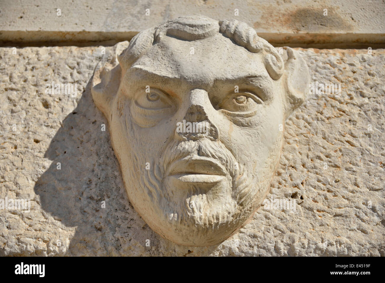 Des Teufels Kopf auf das Landtor Vrata Kopnena durch Architekten Michele Sanmicheli, Zadar, Dalmatien, Kroatien Stockfoto